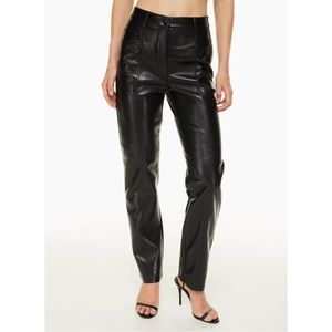 Aritzia Wilfred Rebel Vegan Leather Pants, Size 0